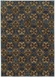 Oriental Weavers Andorra 6883C Blue and Gold